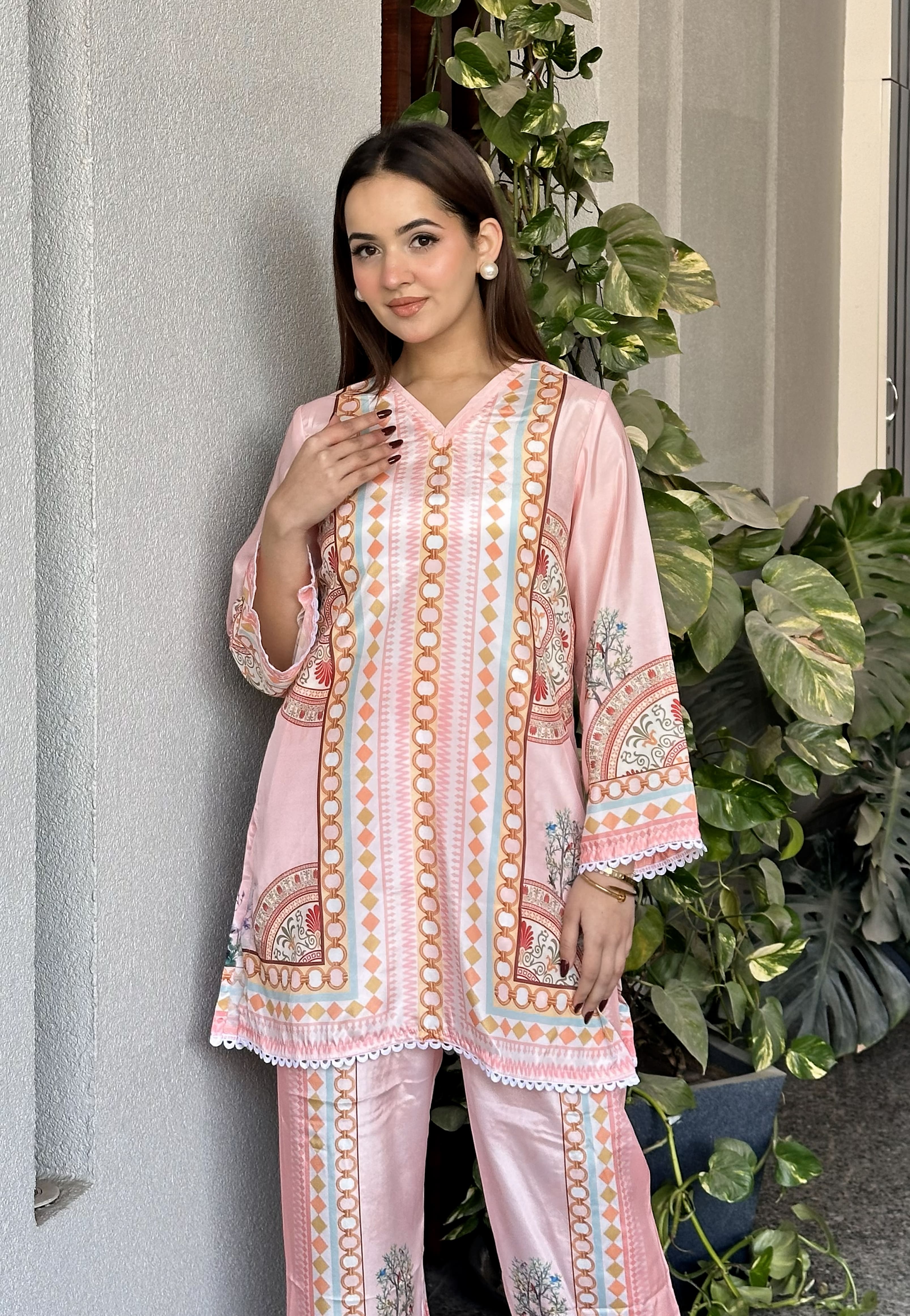 Neelam Border Co-ord Set