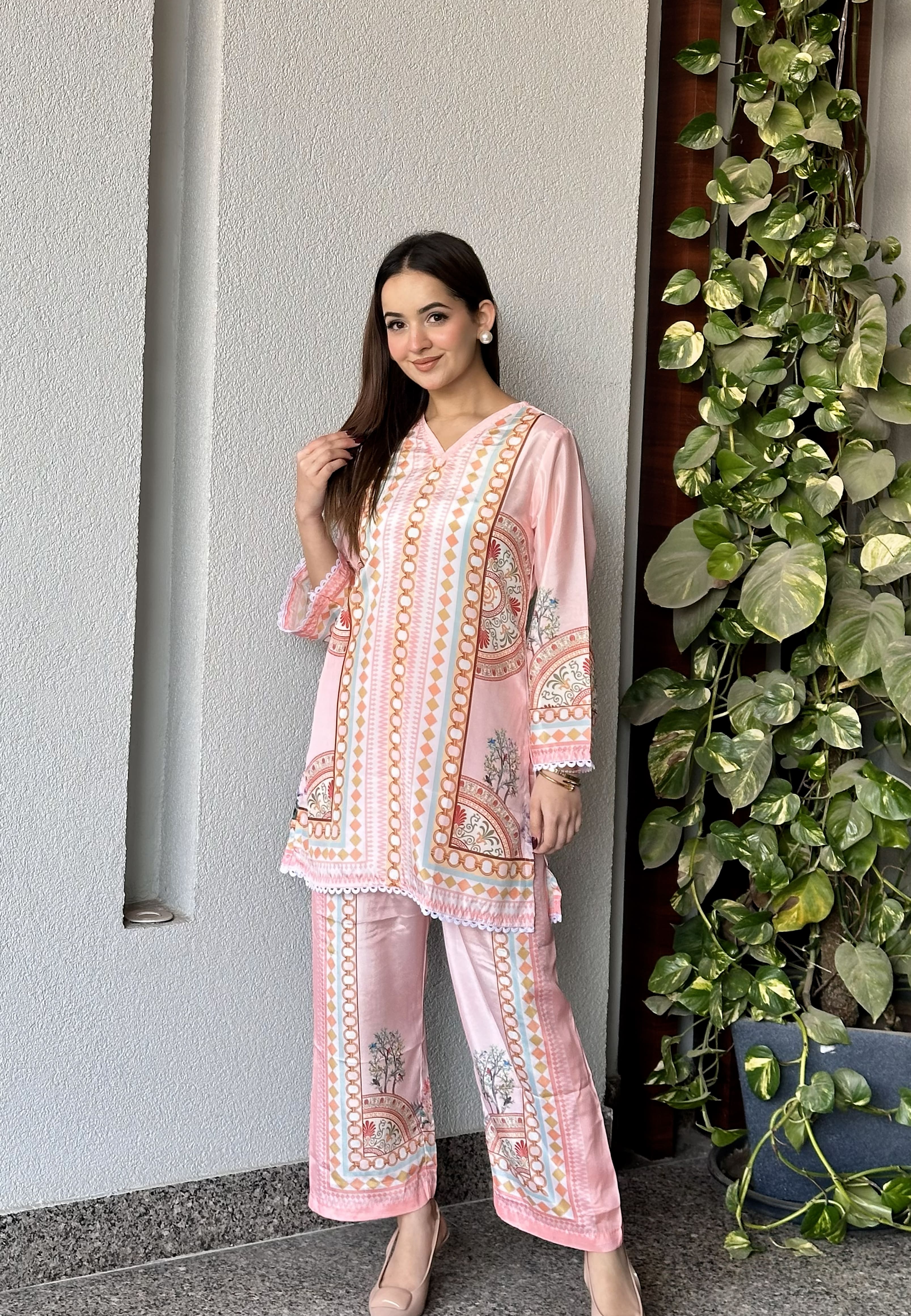 Neelam Border Co-ord Set