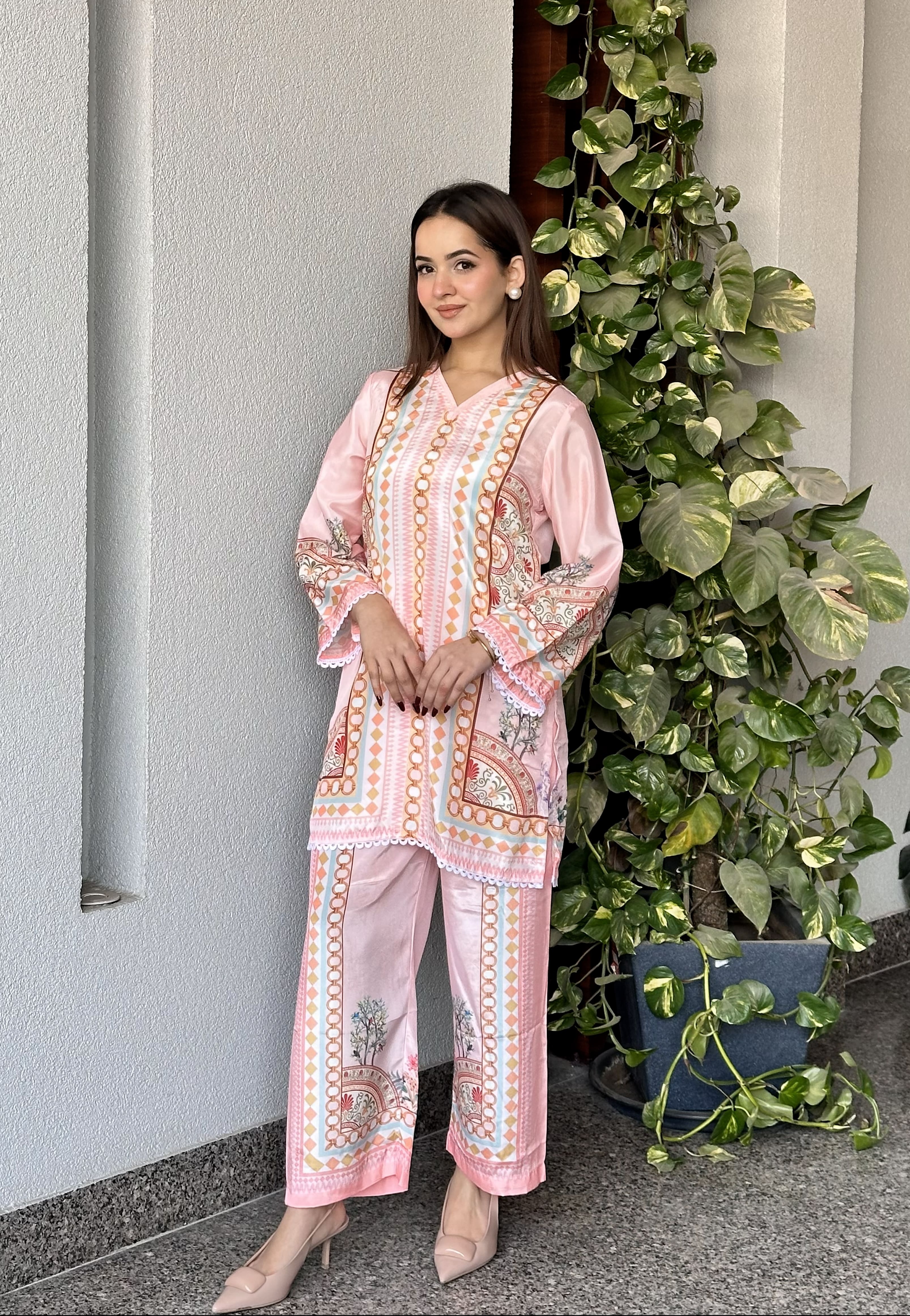 Neelam Border Co-ord Set