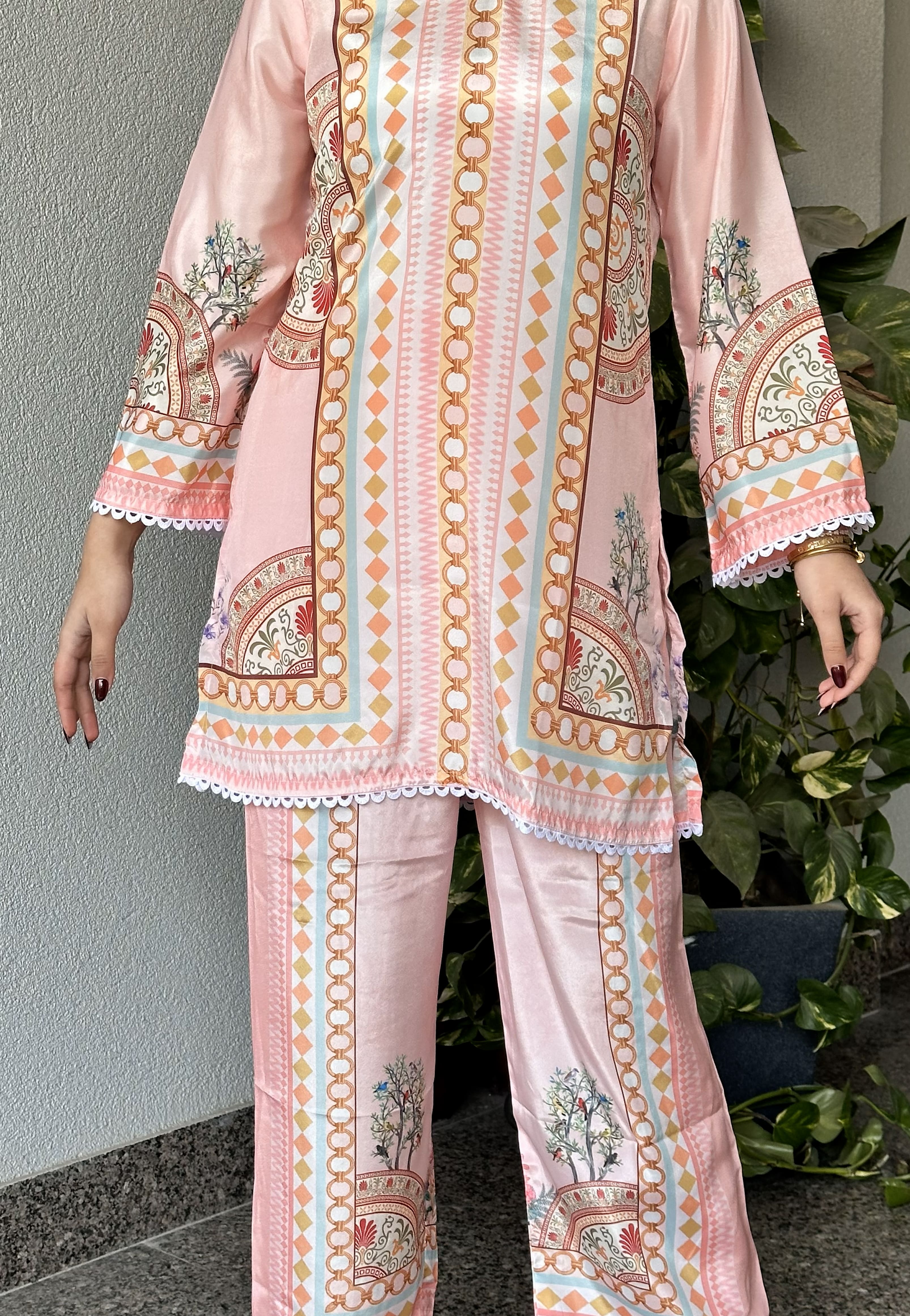 Neelam Border Co-ord Set