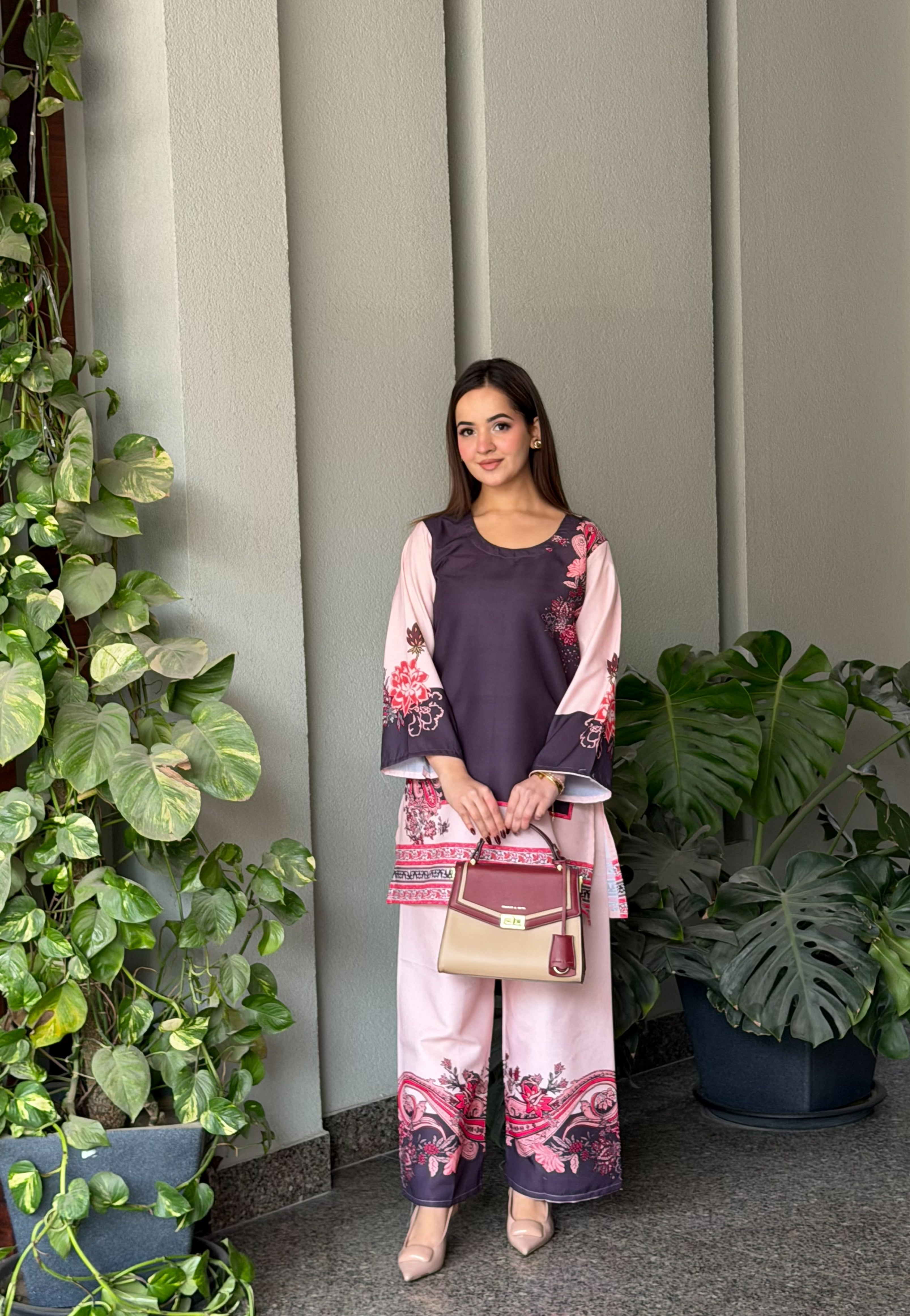 Teal Ikkat Co-ord Set