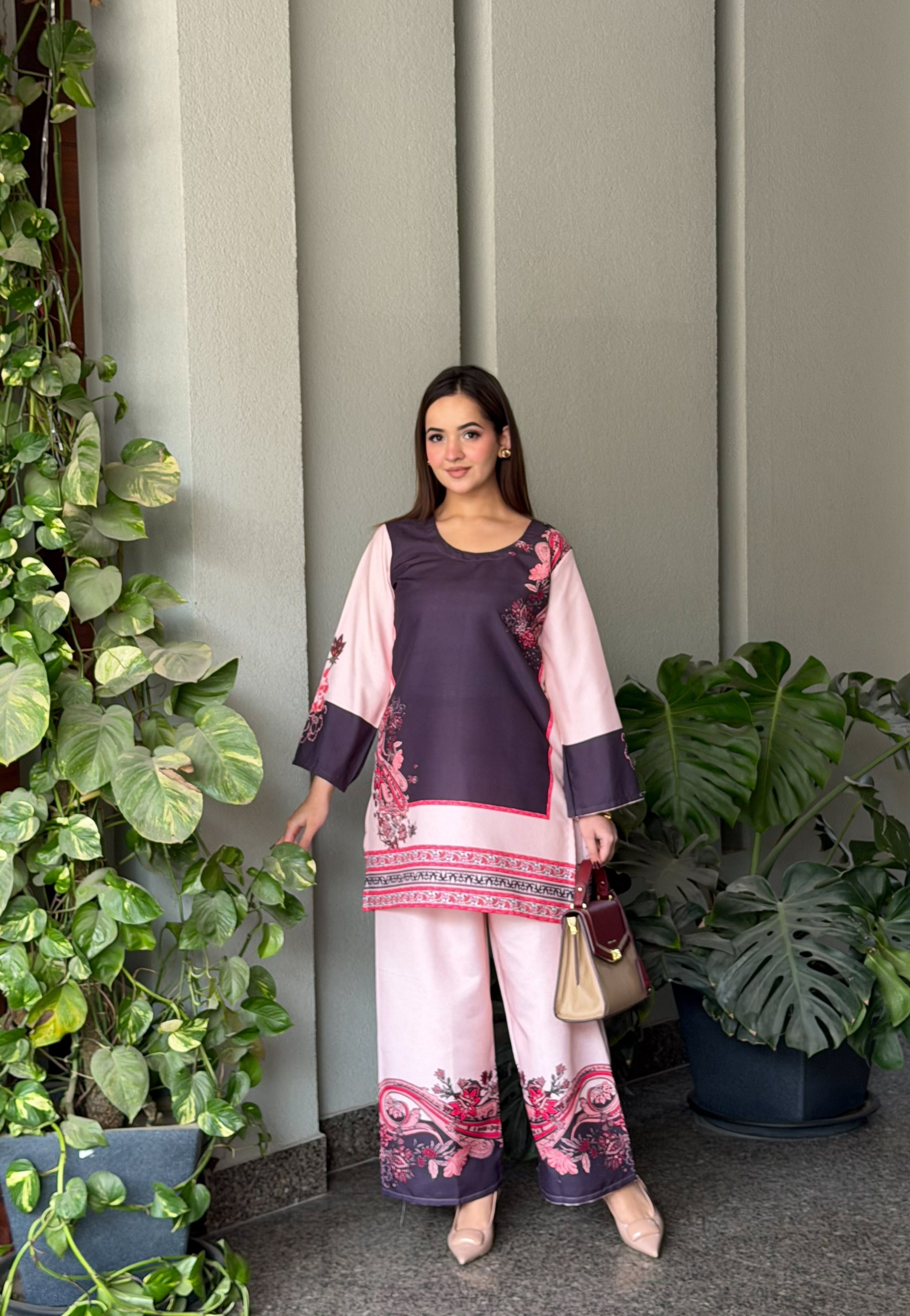 Teal Ikkat Co-ord Set